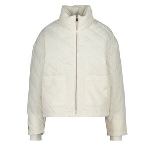 Ci Sono Women's Cream Quilted Puffer Jacket